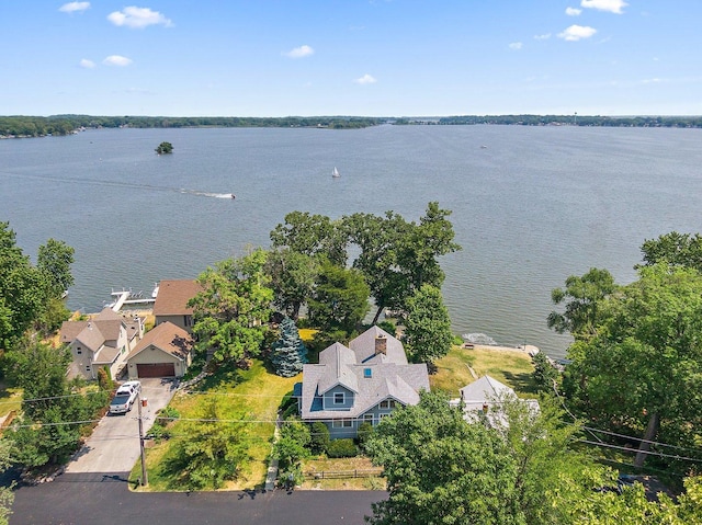 4014 Pitzen Rd, Johnsburg, IL 60051 - drone / aerial view of a large body of water