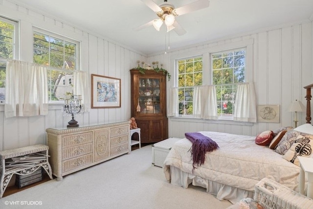 4014 Pitzen Rd, Johnsburg, IL 60051 - carpeted bedroom featuring a ceiling fan