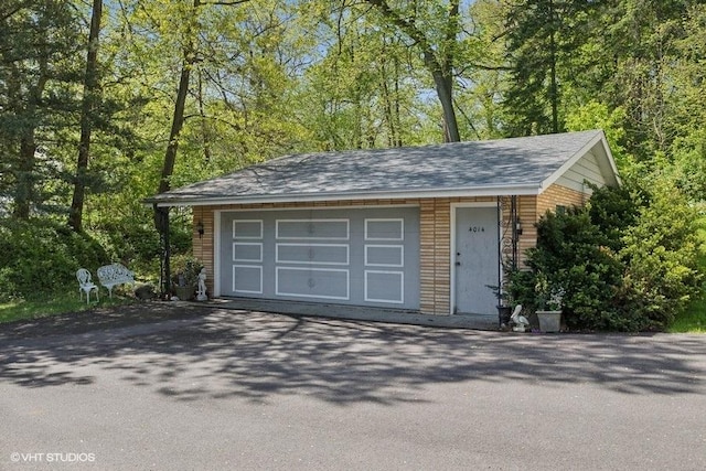 4014 Pitzen Rd, Johnsburg, IL 60051 - detached garage featuring asphalt driveway