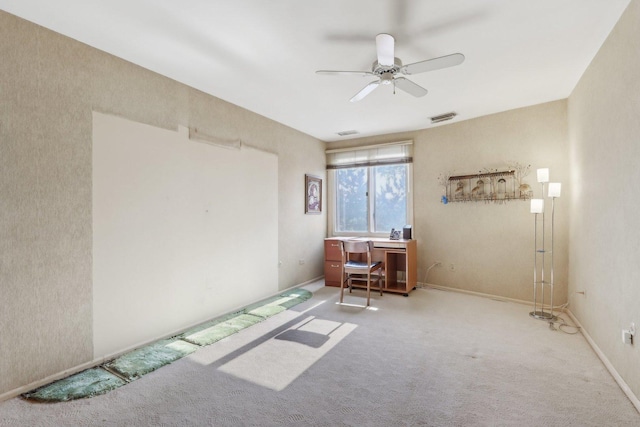 6400 N Cicero Ave Unit 404, Lincolnwood, IL 60712 - empty room with ceiling fan, carpet, and baseboards