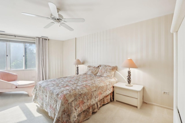 6400 N Cicero Ave Unit 404, Lincolnwood, IL 60712 - bedroom with carpet floors and a ceiling fan
