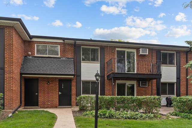 1210 N Dale Ave Unit 2I, Arlington Heights, IL 60004 - multi unit property with a wall mounted AC and brick siding