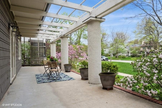 2400 Park Pl, Evanston, IL 60201 - view of patio / terrace with a pergola