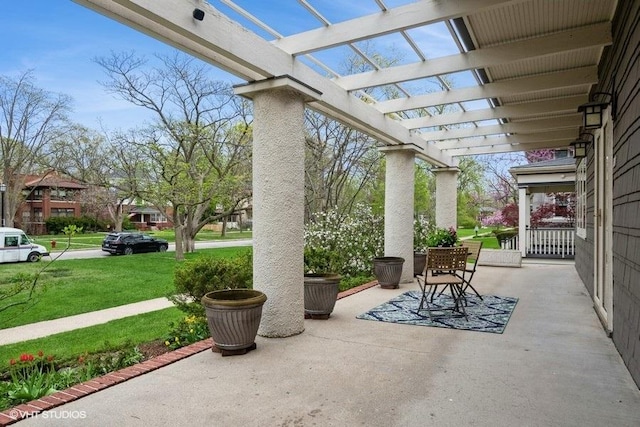 2400 Park Pl, Evanston, IL 60201 - view of patio / terrace featuring a pergola
