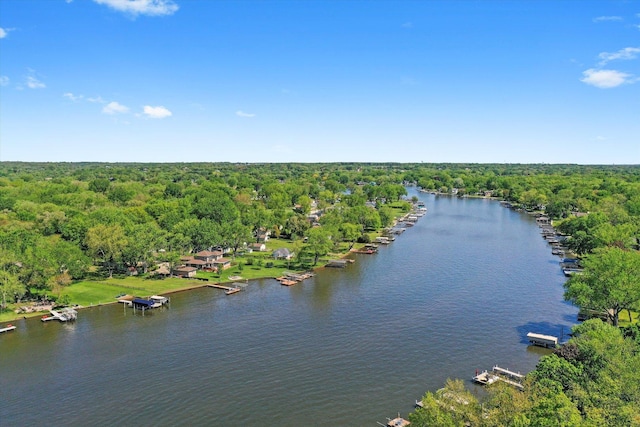 2215 N Woodlawn Park Ave, Mchenry, IL 60051 - bird's eye view of a heavily wooded area and a nearby body of water