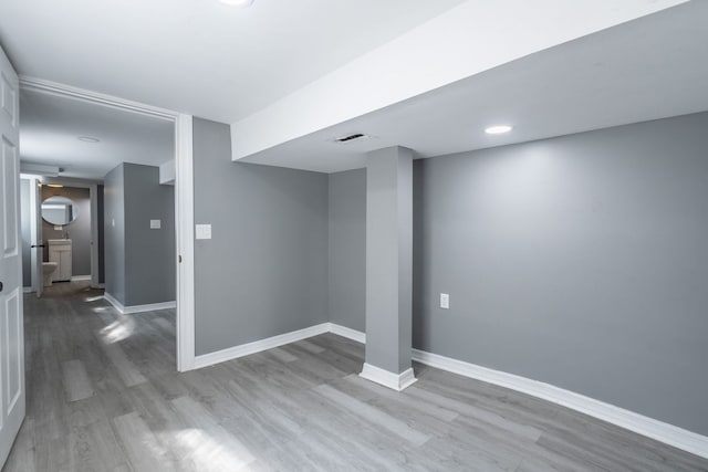 5648 S California Ave, Chicago, IL 60629 - finished basement featuring wood finished floors and baseboards