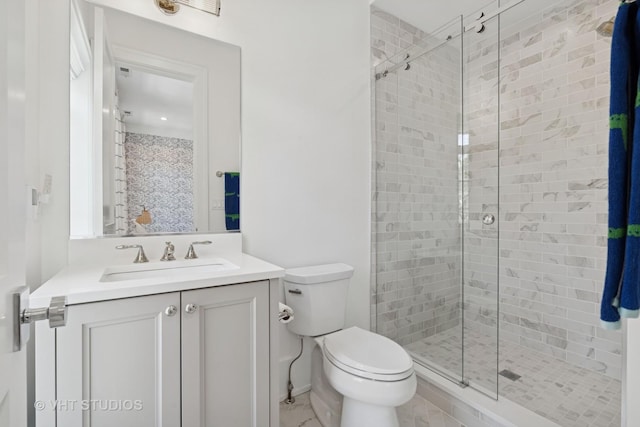 1963 N Dayton St, Chicago, IL 60614 - bathroom featuring toilet, a stall shower, and vanity