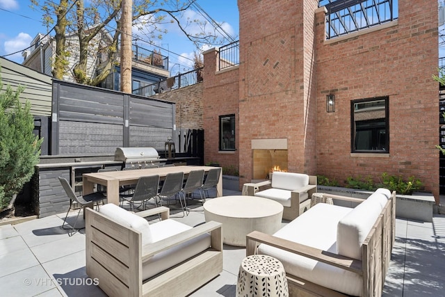 1963 N Dayton St, Chicago, IL 60614 - view of patio / terrace featuring outdoor lounge area and outdoor dining space