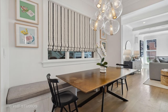 1963 N Dayton St, Chicago, IL 60614 - dining room featuring wood finished floors and a chandelier