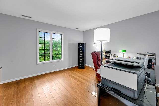 13253 S Oak Ridge Trl Unit 2B, Palos Heights, IL 60463 - home office featuring baseboards and light wood-style flooring