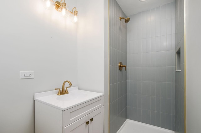 9140 Keystone Ave, Skokie, IL 60076 - full bathroom featuring tiled shower and vanity