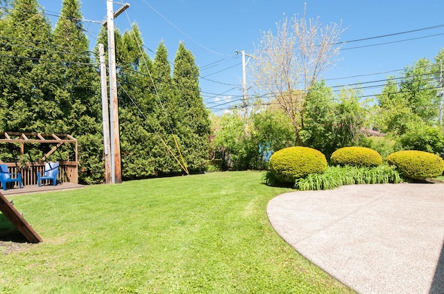 9140 Keystone Ave, Skokie, IL 60076 - view of grassy yard with a patio area