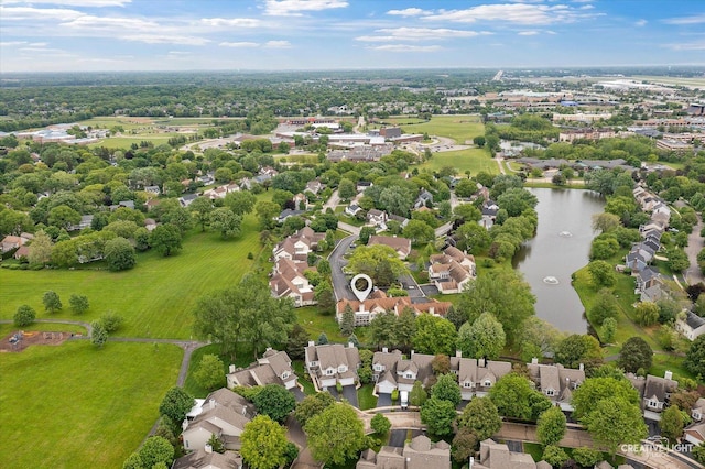 312 Dunham Place Commons Unit 312, Saint Charles, IL 60174 - aerial view of residential area with a nearby body of water