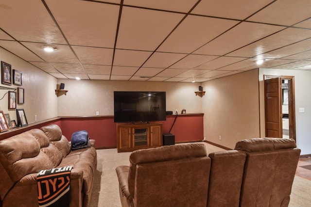 300 N Elm St, Odell, IL 60460 - living area with carpet and a drop ceiling