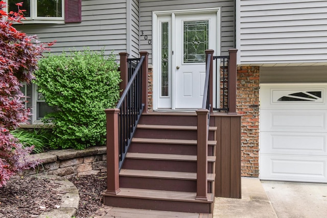 300 N Elm St, Odell, IL 60460 - view of exterior entry featuring a garage