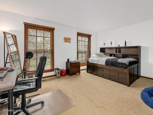 1000 Surrey Ln, Itasca, IL 60143 - bedroom featuring carpet floors, an office area, multiple windows, and baseboards