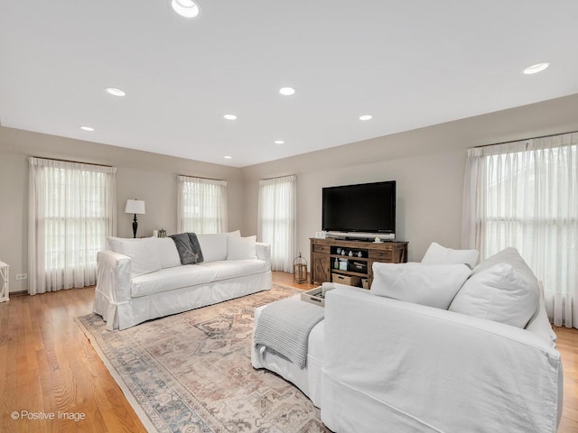 1000 Surrey Ln, Itasca, IL 60143 - living area featuring light wood-style flooring and recessed lighting