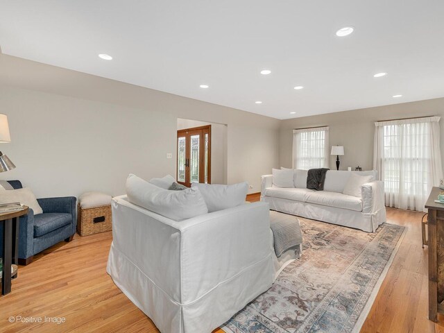 1000 Surrey Ln, Itasca, IL 60143 - living room with light wood-style flooring and recessed lighting