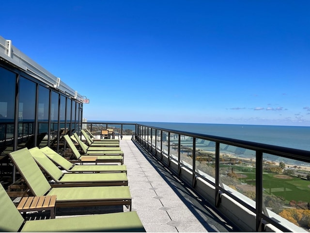 1560 N Sandburg Ter Unit 3506J, Chicago, IL 60610 - balcony featuring a water view