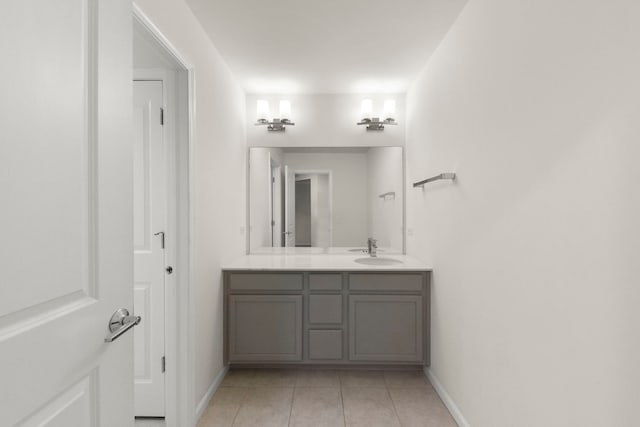 515 Watercress Dr, Aurora, IL 60504 - bathroom featuring tile patterned floors and vanity
