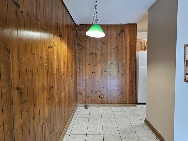 2 Oak Creek Dr Unit 3207, Buffalo Grove, IL 60089 - unfurnished dining area featuring wooden walls and baseboards