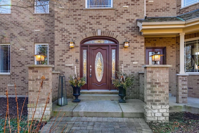 38868 Oakcrest Ln, Wadsworth, IL 60083 - property entrance featuring brick siding