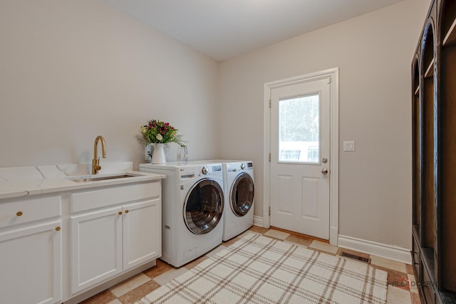 38868 Oakcrest Ln, Wadsworth, IL 60083 - washroom with independent washer and dryer and cabinet space