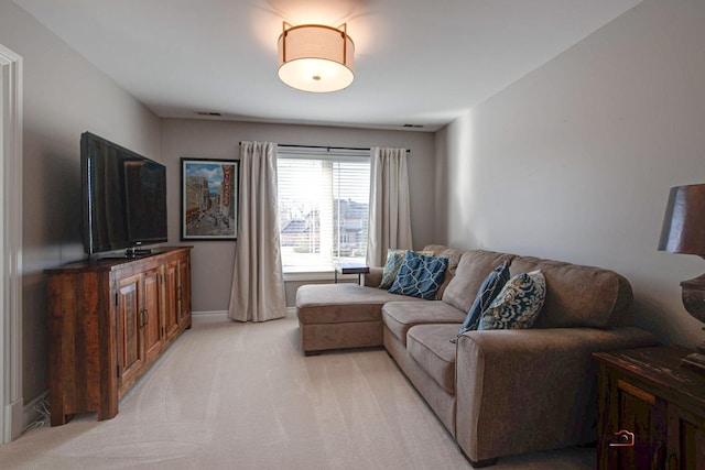 38868 Oakcrest Ln, Wadsworth, IL 60083 - living room featuring light carpet and baseboards
