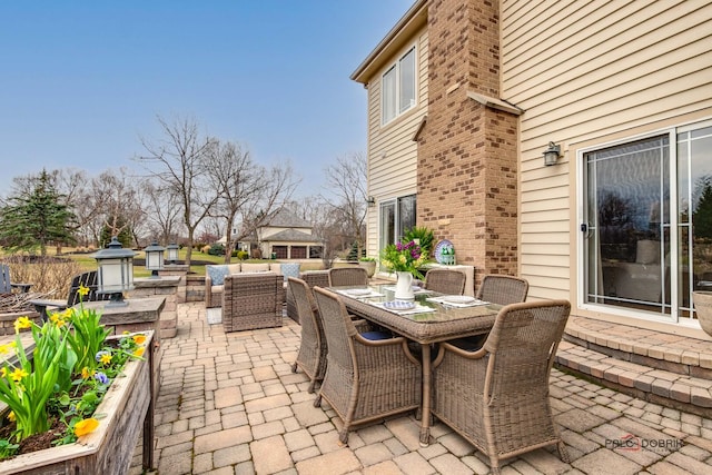 38868 Oakcrest Ln, Wadsworth, IL 60083 - view of patio with outdoor dining area and an outdoor hangout area