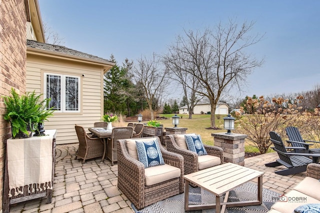 38868 Oakcrest Ln, Wadsworth, IL 60083 - view of patio with outdoor dining area