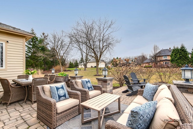 38868 Oakcrest Ln, Wadsworth, IL 60083 - view of patio / terrace featuring outdoor lounge area and outdoor dining area