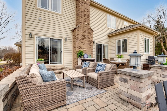 38868 Oakcrest Ln, Wadsworth, IL 60083 - view of patio / terrace with an outdoor hangout area and grilling area