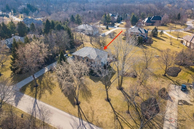 38868 Oakcrest Ln, Wadsworth, IL 60083 - aerial overview of property's location with a heavily wooded area