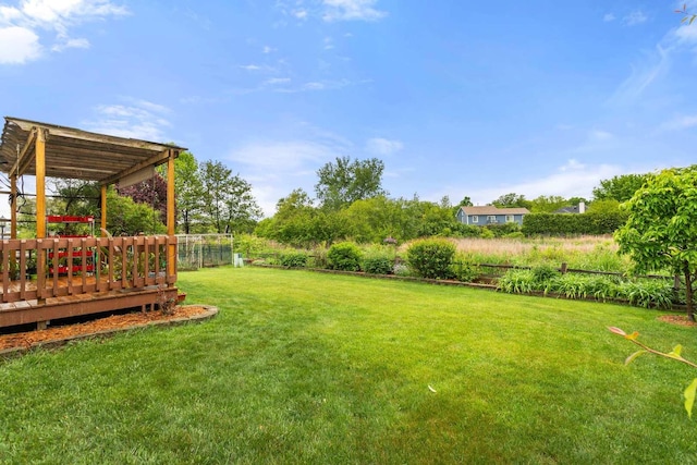 857 Bluestem Dr, Bolingbrook, IL 60440 - view of yard with a deck