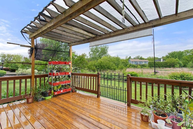857 Bluestem Dr, Bolingbrook, IL 60440 - wooden deck featuring a yard