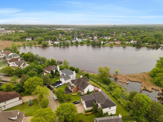 857 Bluestem Dr, Bolingbrook, IL 60440 - aerial perspective of suburban area with a large body of water