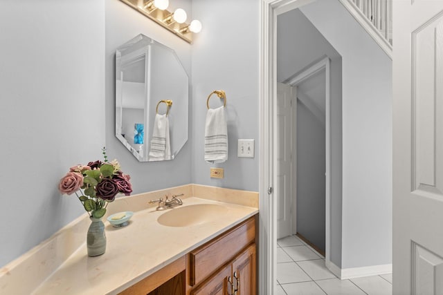 857 Bluestem Dr, Bolingbrook, IL 60440 - bathroom with tile patterned flooring and vanity