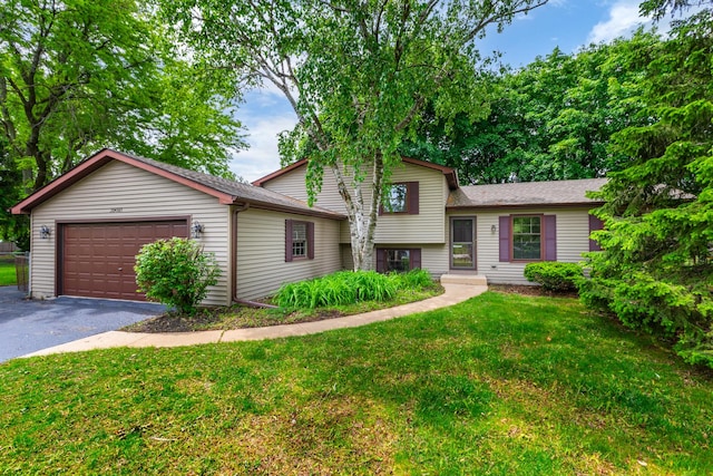 30W265 Briar Ln, Naperville, IL 60563 - tri-level home featuring driveway, a garage, and a front yard