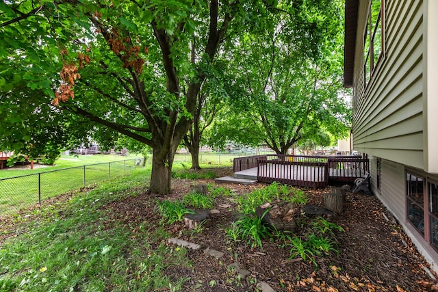 30W265 Briar Ln, Naperville, IL 60563 - view of yard with a wooden deck