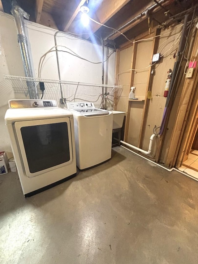 1 Marlin Dr, Oswego, IL 60543 - laundry room with separate washer and dryer