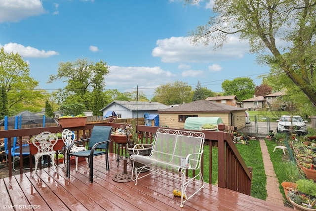 2110 Hermon Ave, Zion, IL 60099 - view of wooden terrace