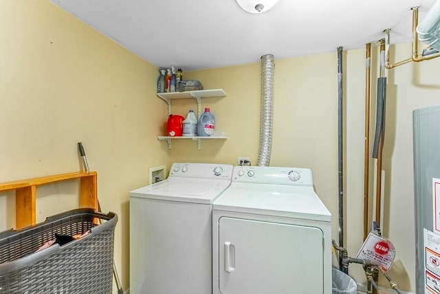 15505 Cicero Ave Unit 2C, Oak Forest, IL 60452 - washroom featuring independent washer and dryer and water heater