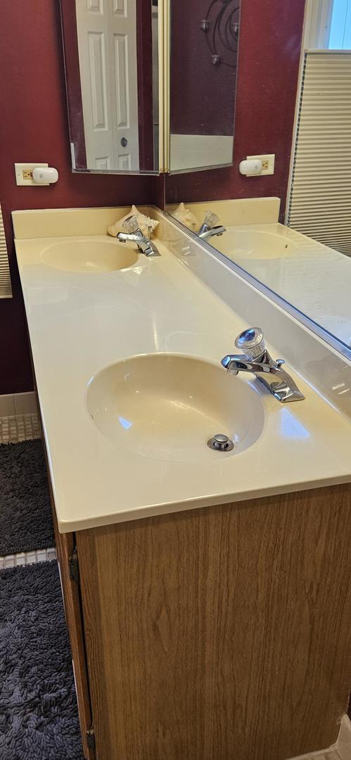 973 Willowbrook Dr, Wheeling, IL 60090 - bathroom featuring double vanity