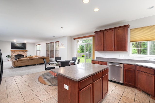 14605 Colonial Pkwy, Plainfield, IL 60544 - kitchen with dishwasher, a sink, recessed lighting, and plenty of natural light