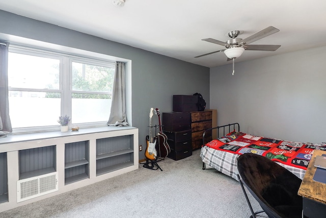 21 Fernwood Dr Unit 21U, Bolingbrook, IL 60440 - bedroom featuring carpet floors and ceiling fan