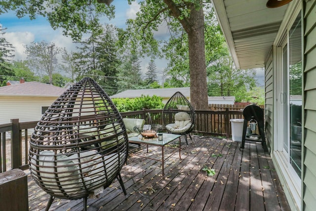 2013 E Taylor St, Bloomington, IL 61701 - view of wooden terrace