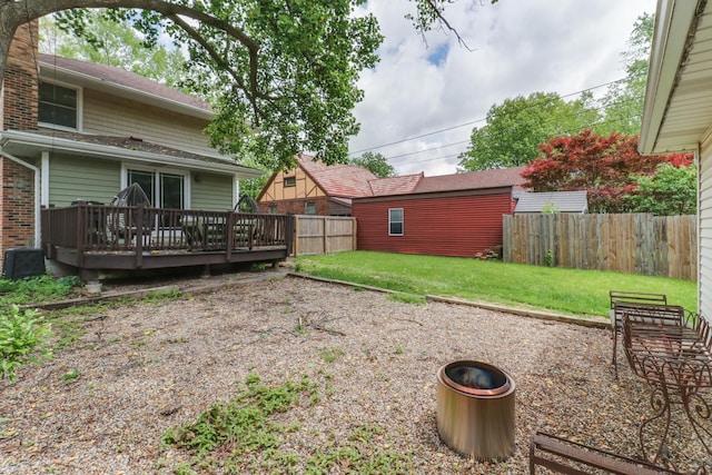 2013 E Taylor St, Bloomington, IL 61701 - view of yard with a deck