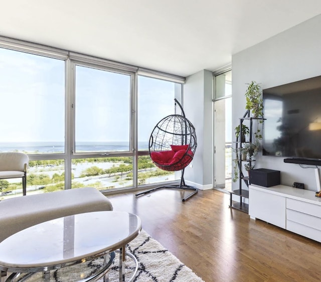 1629 S Prairie Ave Unit 1503, Chicago, IL 60616 - living room with floor to ceiling windows, plenty of natural light, and wood finished floors