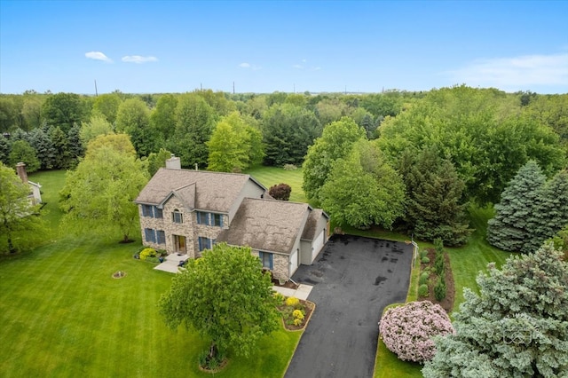 10N738 Prairie Xing, Elgin, IL 60124 - view from above of property with a heavily wooded area