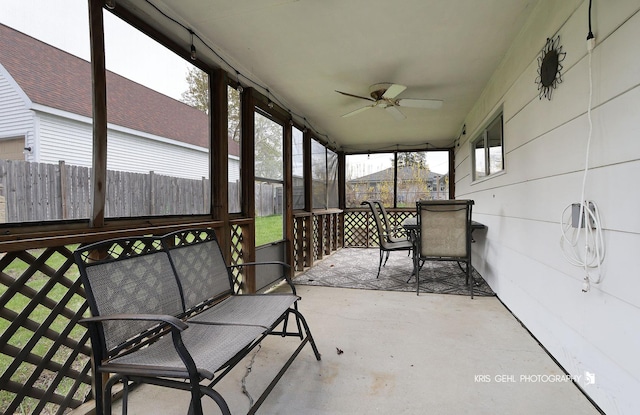 33219 N Sunset Ave, Grayslake, IL 60030 - sunroom / solarium with ceiling fan